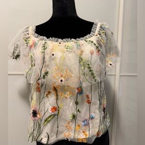✨HOST PICK✨Design Lab Floral Off-Shoulder Top